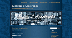 Desktop Screenshot of lapostrophe.be